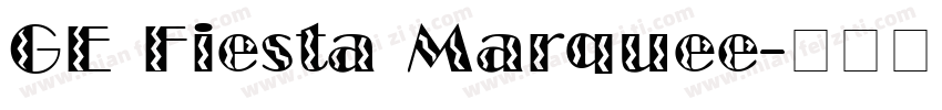 GE Fiesta Marquee字体转换